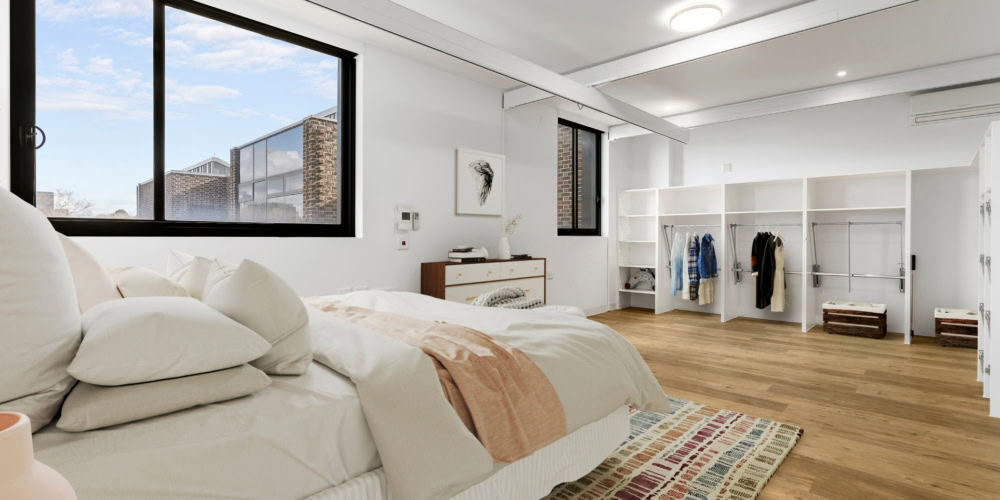 gipps st bedroom styled