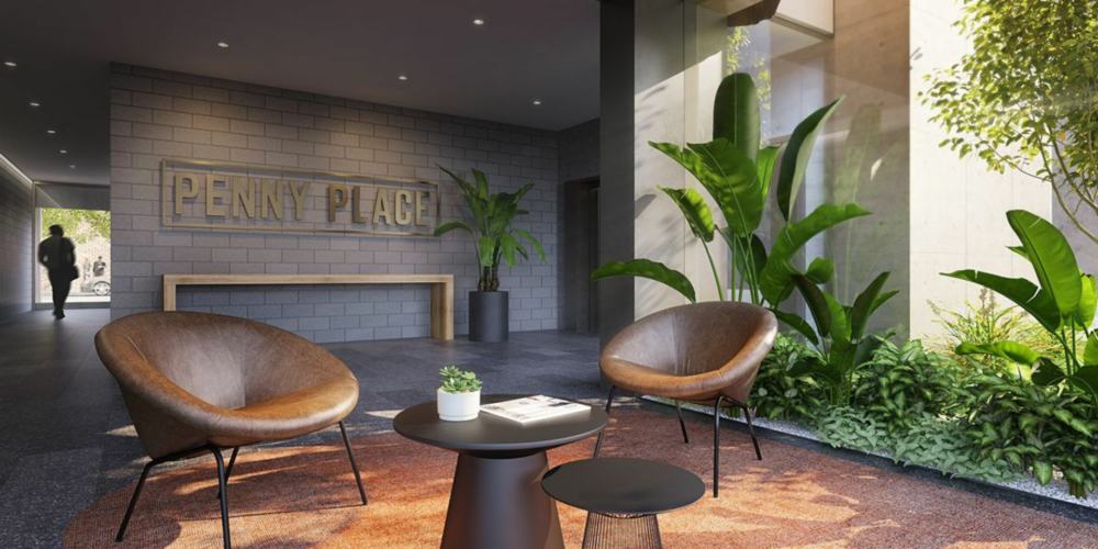 penny place modern lobby area