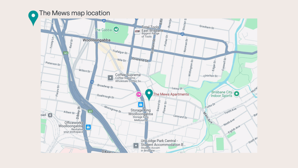  the mews map location