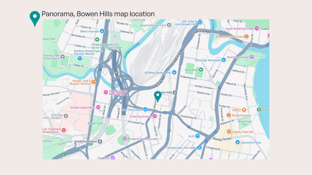 panorama, bowen hills map location